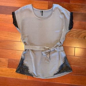 Silk & Lace Top